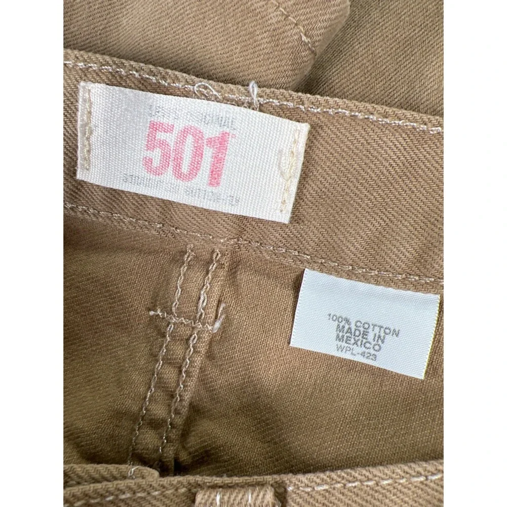 Levi's Men's Brown 501 Straight Leg Button Fly Jeans - 32x32
